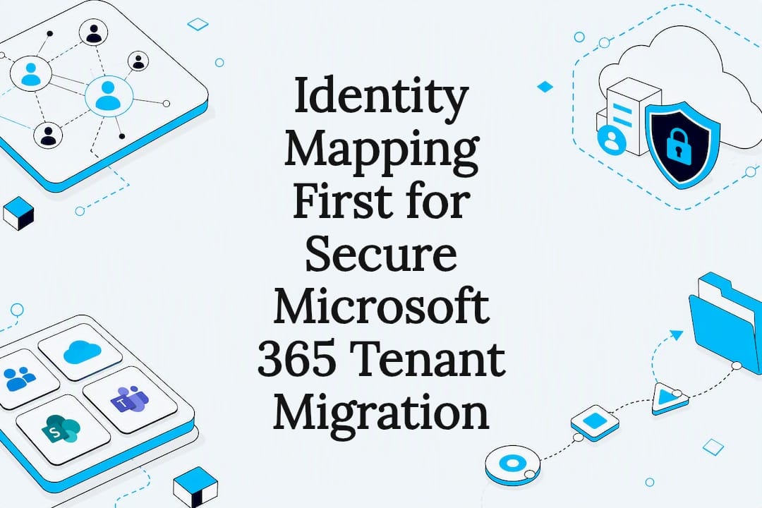 Secure tenant migration title card illustration