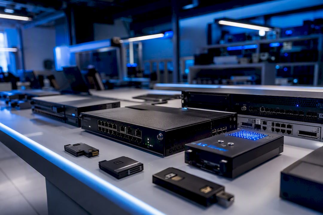 Encrypted network security hardware modules
